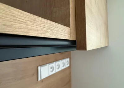 Návrh obývacího pokoje s kuchyní