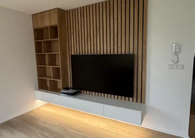 Návrh obývacího pokoje s kuchyní