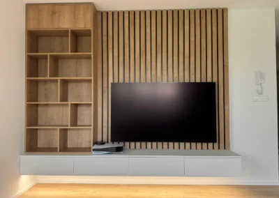 Návrh obývacího pokoje s kuchyní