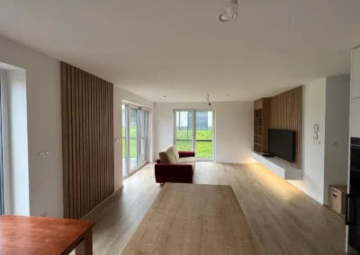 Návrh obývacího pokoje s kuchyní